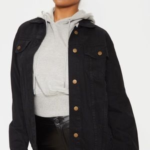 NWT PRETTYLITTLETHING OVERSIZED DENIM JACKET